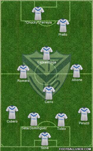 Vélez Sarsfield Formation 2012