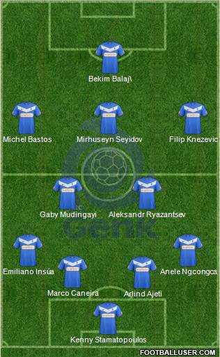 K Racing Club Genk Formation 2012