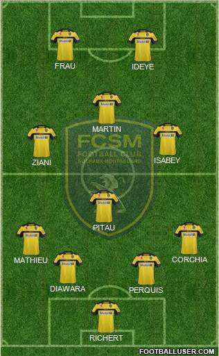 FC Sochaux-Montbéliard Formation 2012