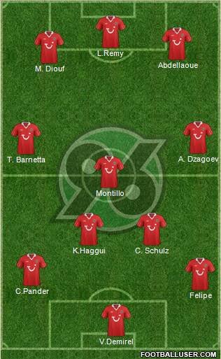 Hannover 96 Formation 2012