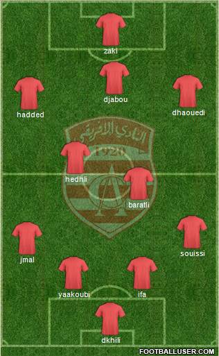 Club Africain Tunis Formation 2012