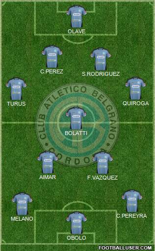 Belgrano de Córdoba Formation 2012