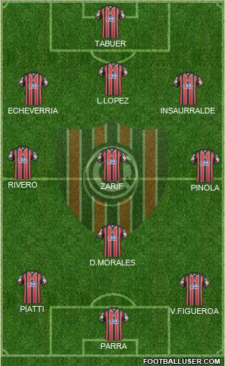 Chacarita Juniors Formation 2012