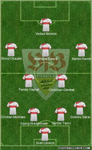 VfB Stuttgart Formation 2012