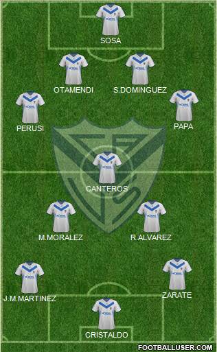 Vélez Sarsfield Formation 2012