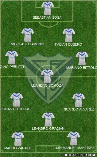 Vélez Sarsfield Formation 2012