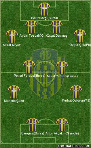 MKE Ankaragücü Formation 2013