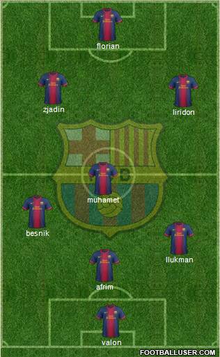 F.C. Barcelona Formation 2013