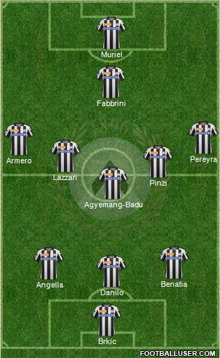 Udinese Formation 2013