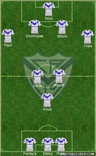 Vélez Sarsfield Formation 2013