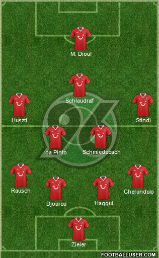 Hannover 96 Formation 2013