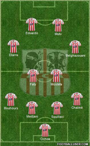 Athletic Club Ajaccien Football Formation 2013