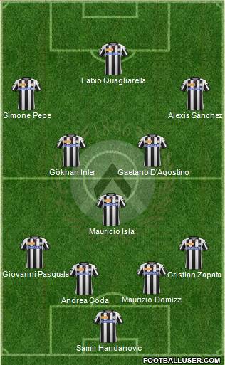 Udinese Formation 2013