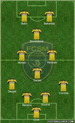 FC Sochaux-Montbéliard Formation 2013