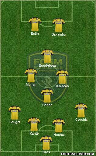 FC Sochaux-Montbéliard Formation 2013