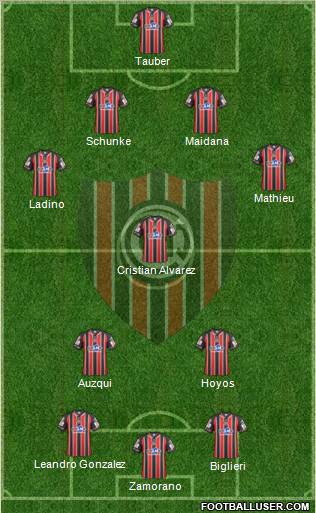 Chacarita Juniors Formation 2013