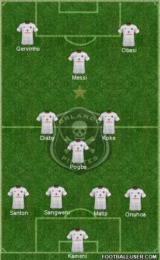 Orlando Pirates Formation 2013