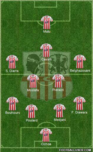 Athletic Club Ajaccien Football Formation 2013