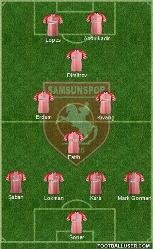 Samsunspor Formation 2013