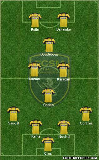 FC Sochaux-Montbéliard Formation 2013