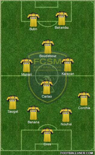 FC Sochaux-Montbéliard Formation 2013