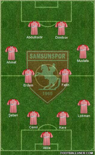 Samsunspor Formation 2013