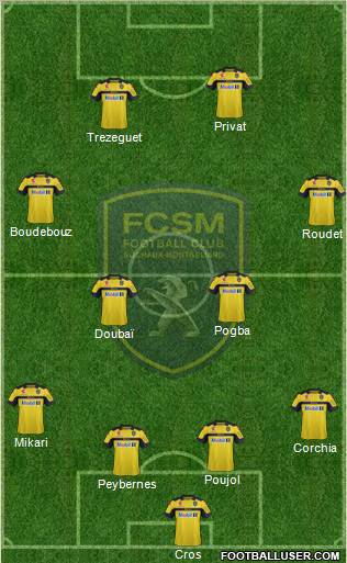 FC Sochaux-Montbéliard Formation 2013