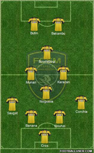 FC Sochaux-Montbéliard Formation 2013