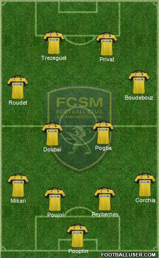 FC Sochaux-Montbéliard Formation 2013