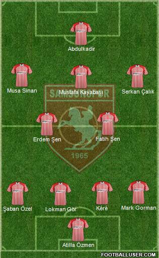 Samsunspor Formation 2013