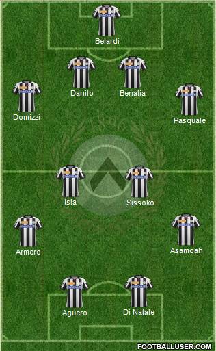 Udinese Formation 2013