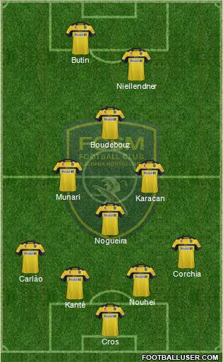 FC Sochaux-Montbéliard Formation 2013