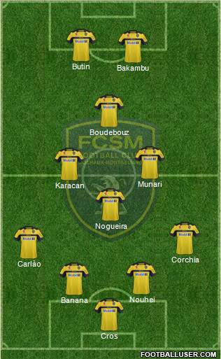 FC Sochaux-Montbéliard Formation 2013