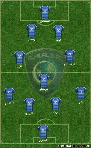 Al-Hilal (KSA) Formation 2013