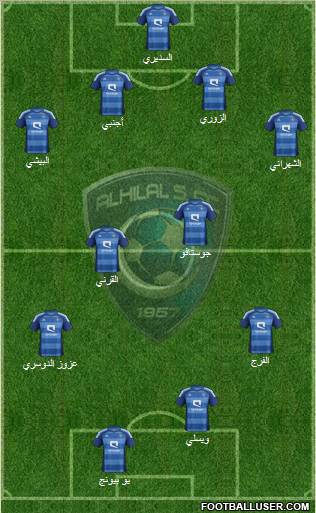 Al-Hilal (KSA) Formation 2013