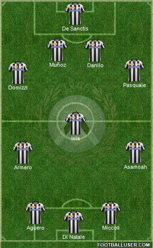 Udinese Formation 2013