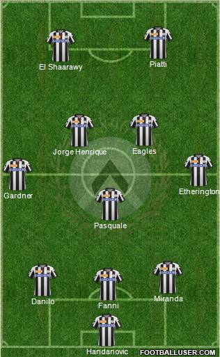 Udinese Formation 2013