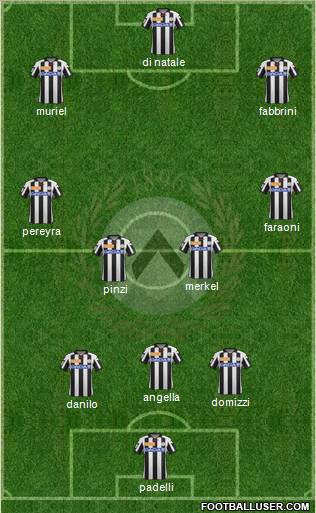 Udinese Formation 2013