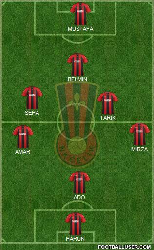 NK Celik Zenica Formation 2013