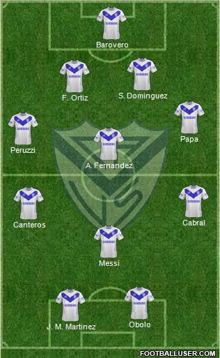 Vélez Sarsfield Formation 2013