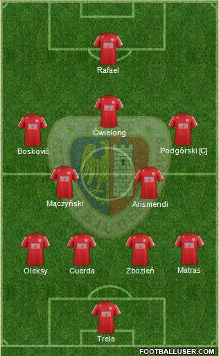 Piast Gliwice Formation 2013