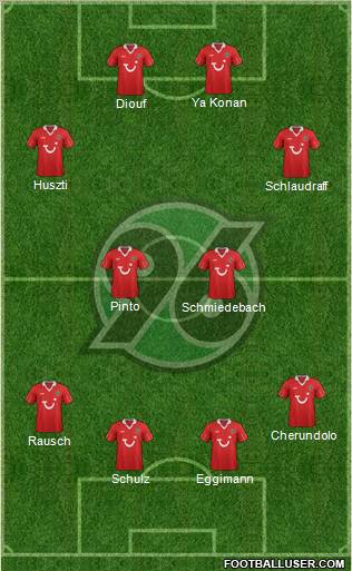 Hannover 96 Formation 2013