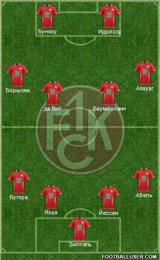 1.FC Kaiserslautern Formation 2013