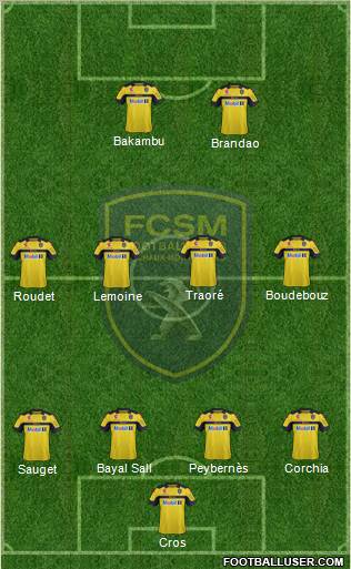 FC Sochaux-Montbéliard Formation 2013