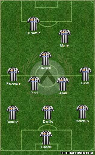 Udinese Formation 2013