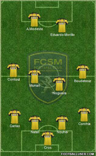 FC Sochaux-Montbéliard Formation 2013