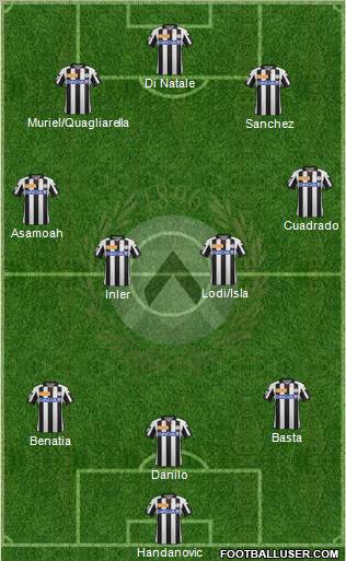 Udinese Formation 2013