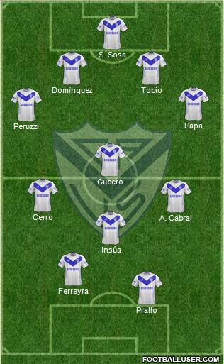 Vélez Sarsfield Formation 2013