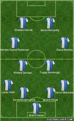 Blackburn Rovers Formation 2013