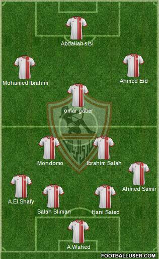 Zamalek Sporting Club Formation 2013